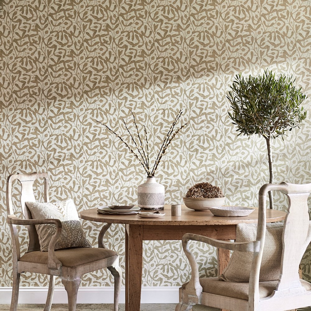 Sycamore Trail Wallpaper 216501 by Sanderson in Gold Yellow